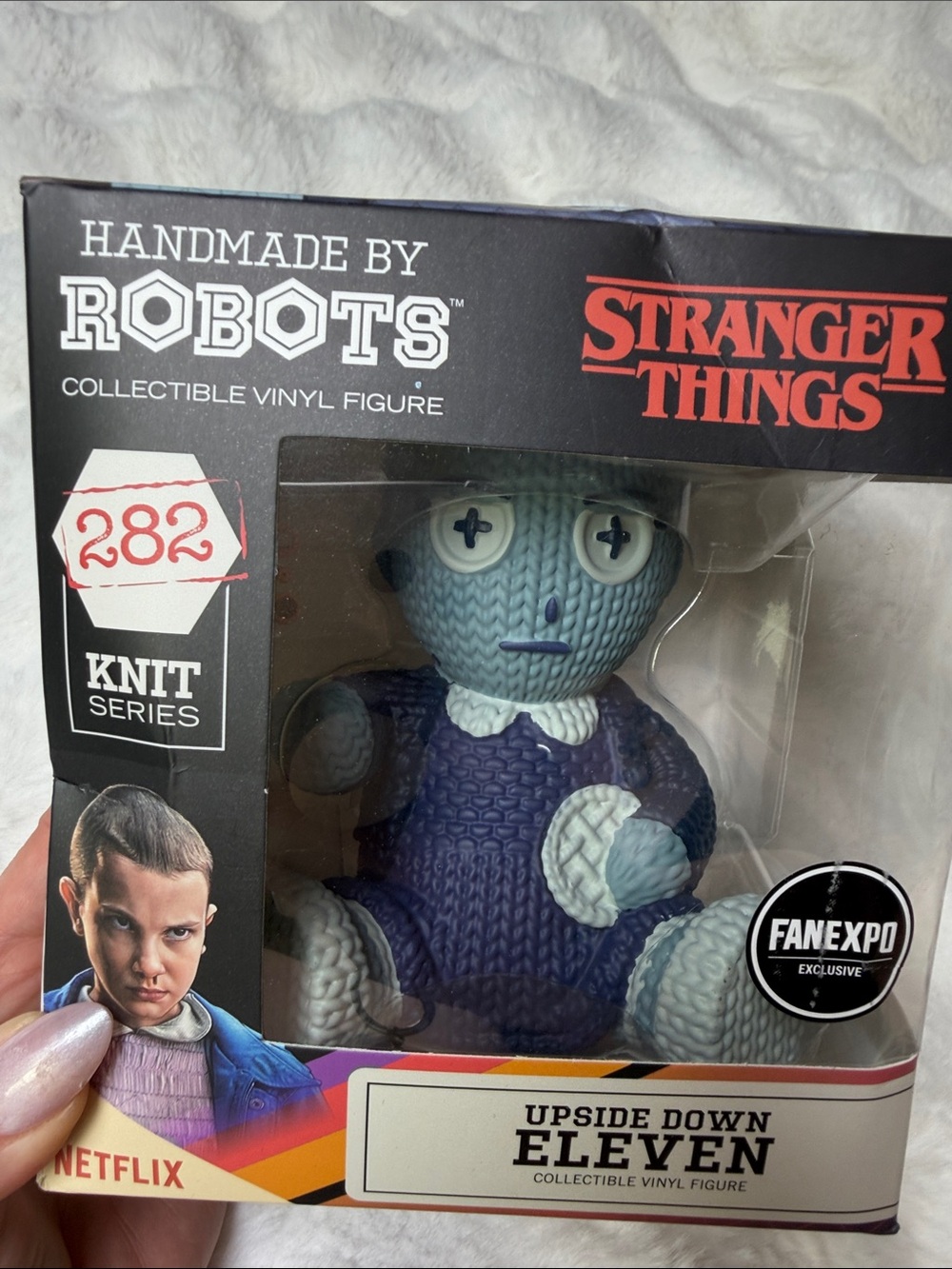 Stranger Things Upside Down Eleven Knit Series Vinyl Figure - Blue